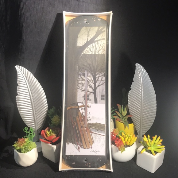 NIP Billy Jacobs “After the Dark Sled Ride”Primative Thermometer - Picture 2 of 6